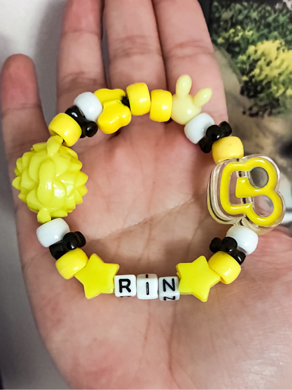 Vocaloid: Rin Inspired Kandi Bracelet